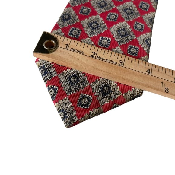 Robert Talbott Floral Pattern‎ Red Necktie 100% Silk Handsewn Tie Johns Island - Picture 10 of 11
